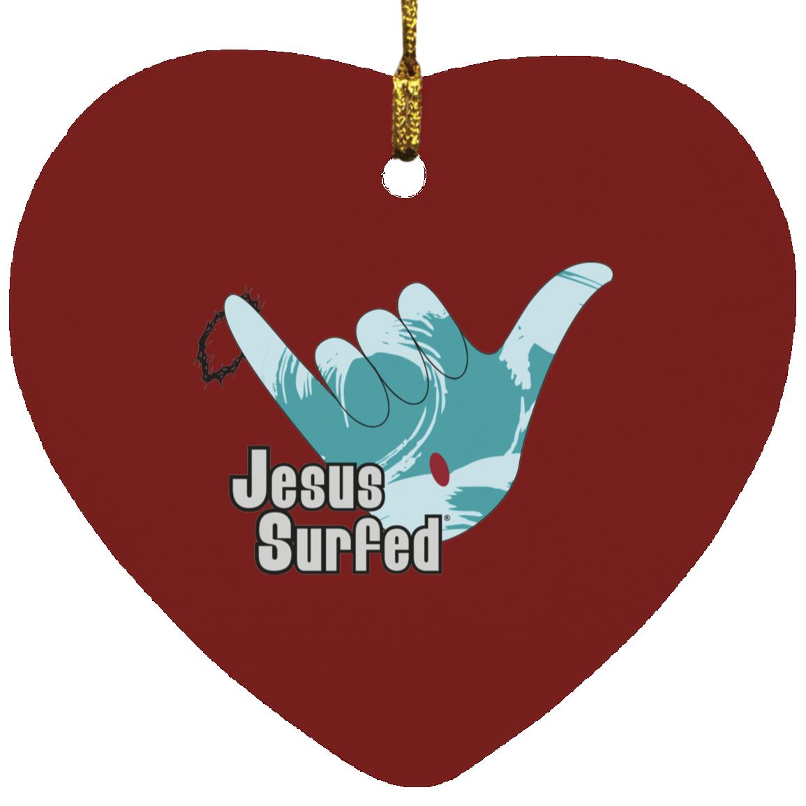 Aloha Spirit - Heart Ornament - Jesus Surfed Apparel Co. 