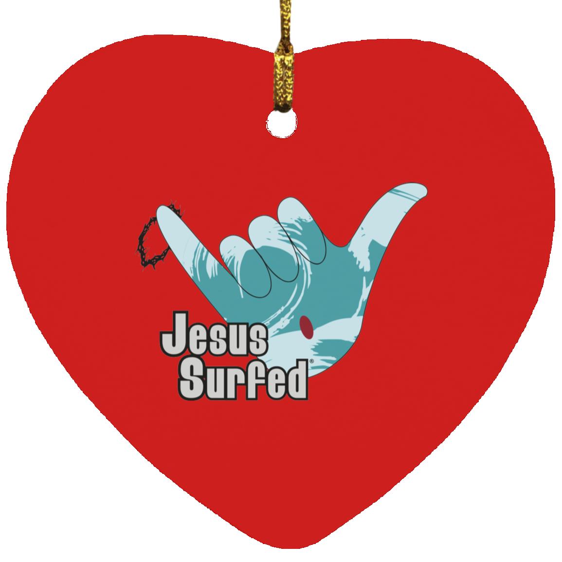 Aloha Spirit - Heart Ornament - Jesus Surfed Apparel Co. 