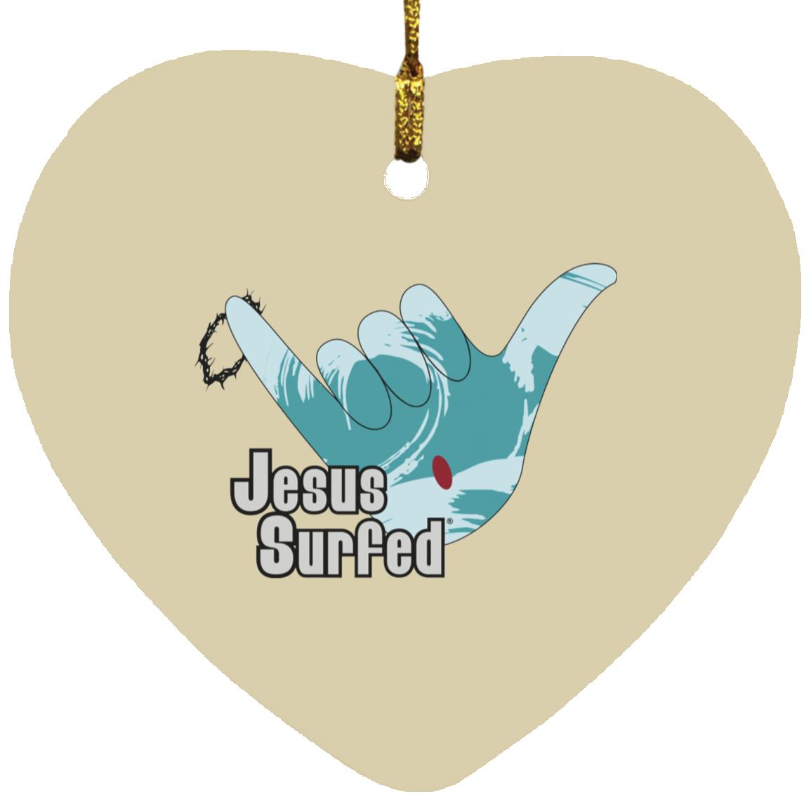 Aloha Spirit - Heart Ornament - Jesus Surfed Apparel Co. 