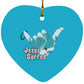 Aloha Spirit - Heart Ornament - Jesus Surfed Apparel Co. 