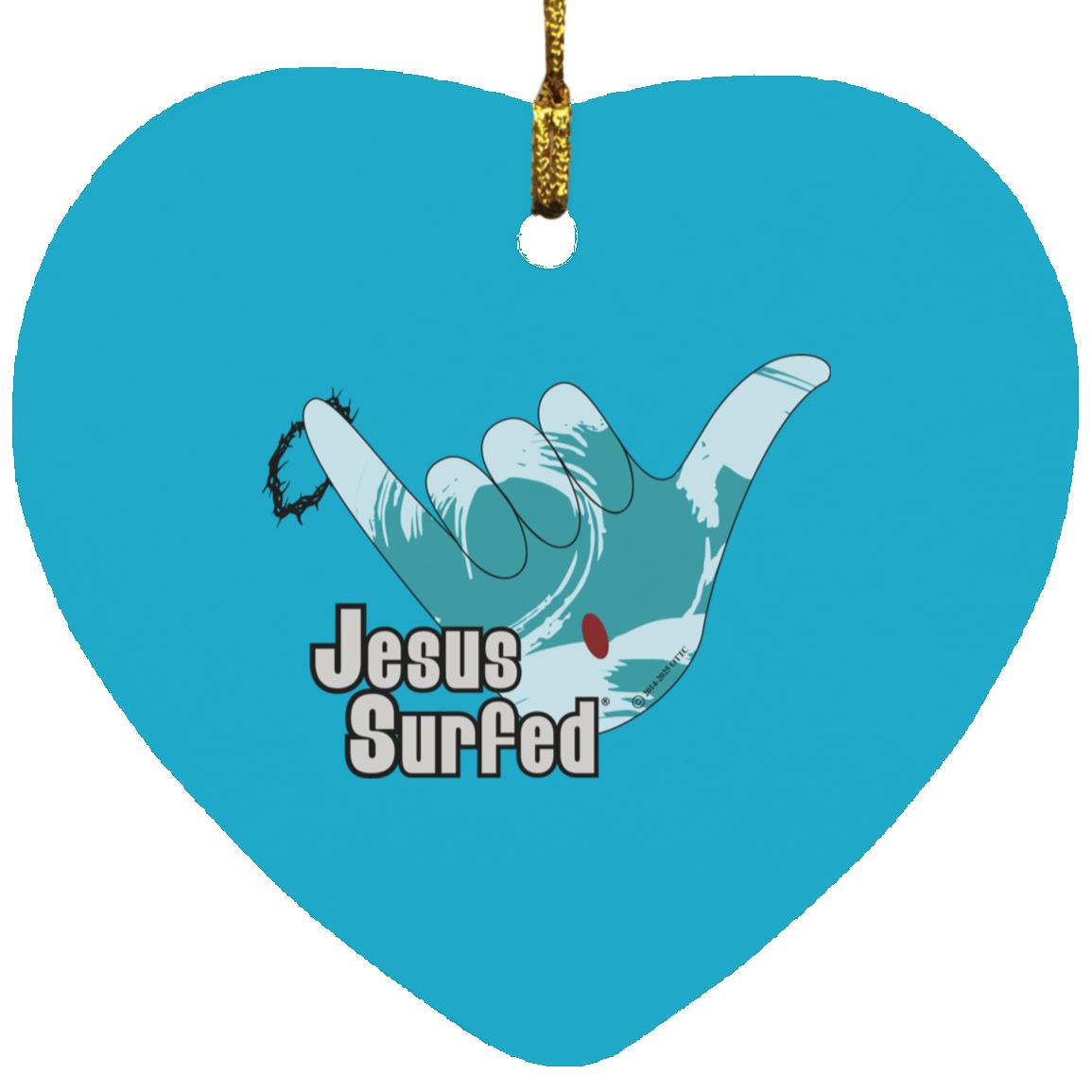 Aloha Spirit - Heart Ornament - Jesus Surfed Apparel Co. 