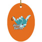 Aloha Spirit - Oval Ornament - Jesus Surfed Apparel Co. 