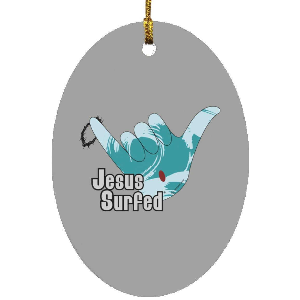 Aloha Spirit - Oval Ornament - Jesus Surfed Apparel Co. 