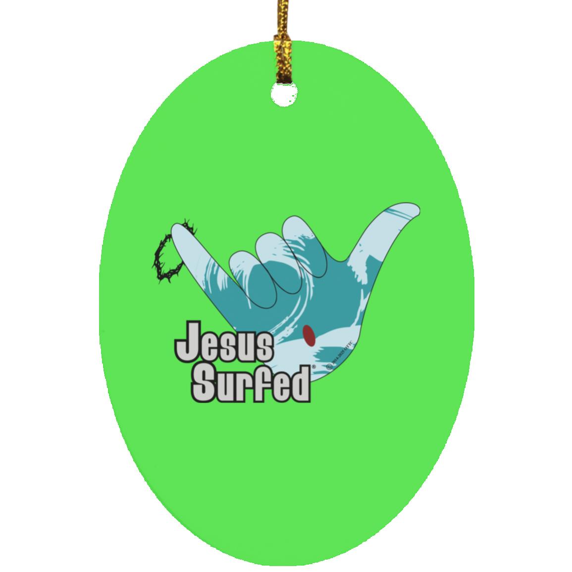 Aloha Spirit - Oval Ornament - Jesus Surfed Apparel Co. 