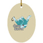 Aloha Spirit - Oval Ornament - Jesus Surfed Apparel Co. 