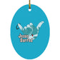 Aloha Spirit - Oval Ornament - Jesus Surfed Apparel Co. 