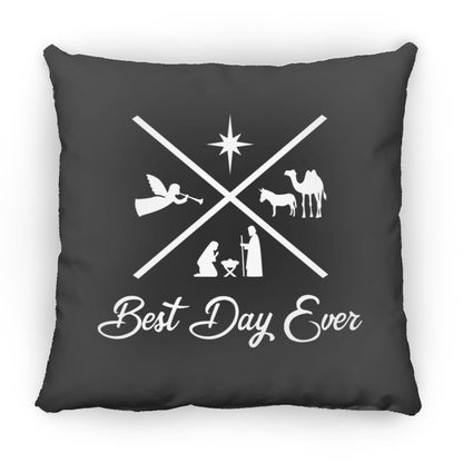 Best Day Ever - Large Square Pillow - Jesus Surfed Apparel Co. 