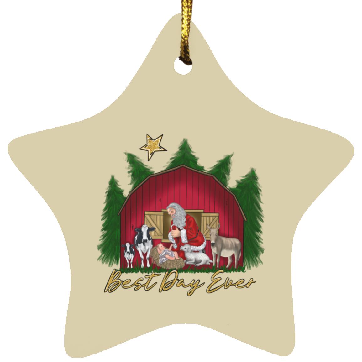 Best Day Ever - Star Ornament - Jesus Surfed Apparel Co. 