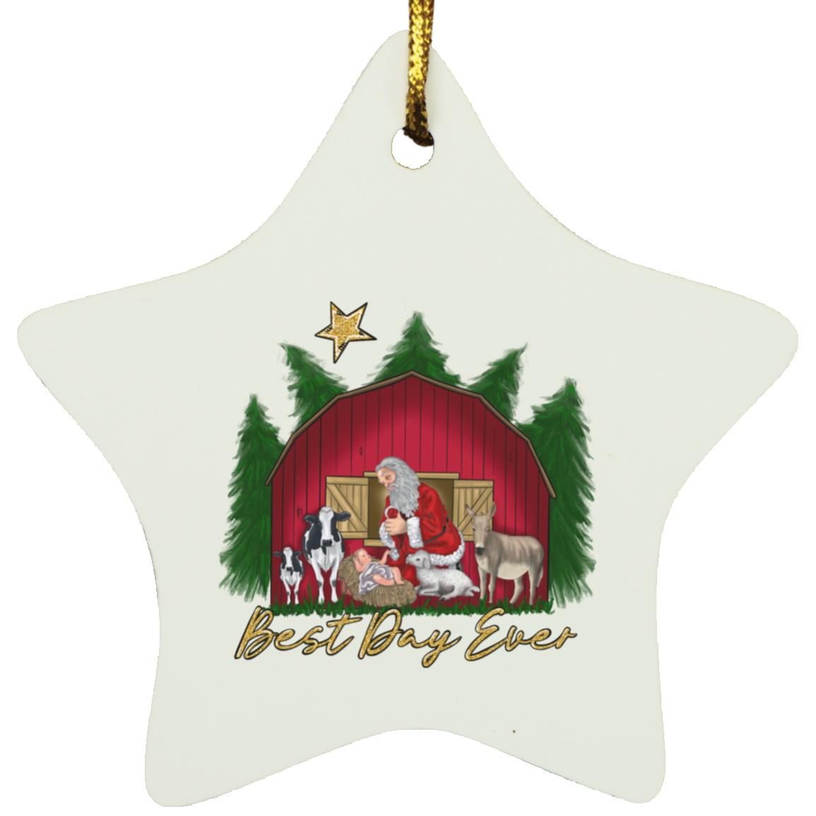 Best Day Ever - Star Ornament - Jesus Surfed Apparel Co. 