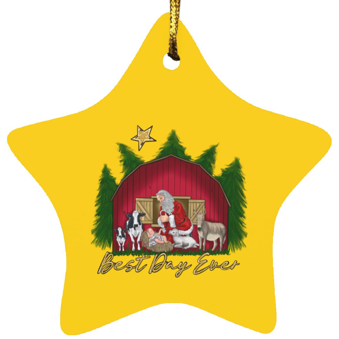 Best Day Ever - Star Ornament - Jesus Surfed Apparel Co. 