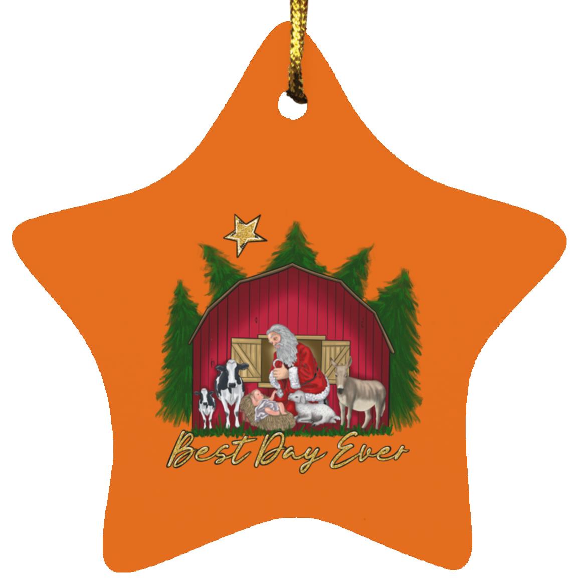 Best Day Ever - Star Ornament - Jesus Surfed Apparel Co. 