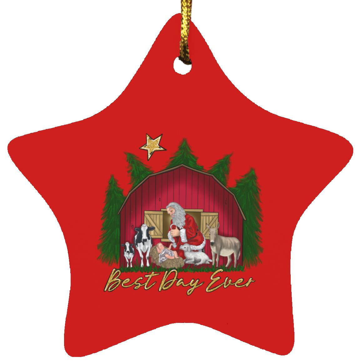 Best Day Ever - Star Ornament - Jesus Surfed Apparel Co. 