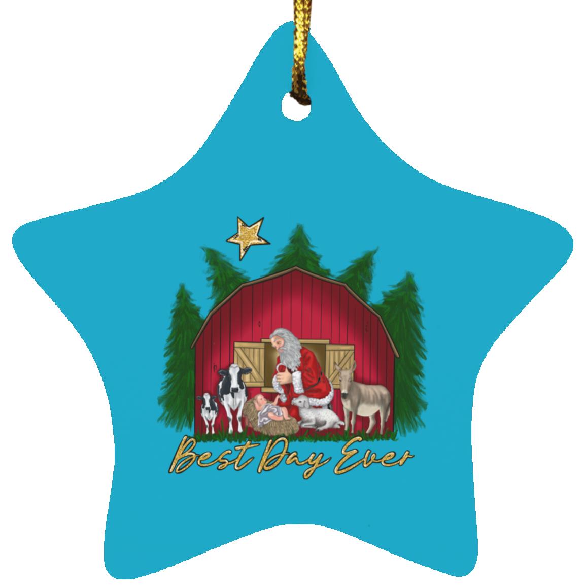 Best Day Ever - Star Ornament - Jesus Surfed Apparel Co. 