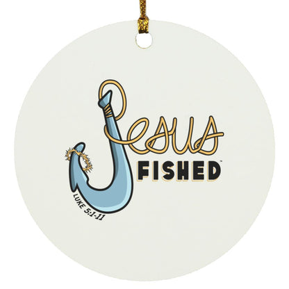 Big Hook - Circle Ornament - Jesus Surfed Apparel Co. 