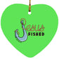 Big Hook - Heart Ornament - Jesus Surfed Apparel Co. 