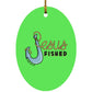 Big Hook - Oval Ornament - Jesus Surfed Apparel Co. 