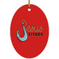 Big Hook - Oval Ornament - Jesus Surfed Apparel Co. 