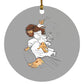 Big Jesus - Circle Ornament - Jesus Surfed Apparel Co. 
