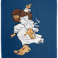 Big Jesus - Cozy Plush Fleece Blanket - 50x60 - Jesus Surfed Apparel Co. 