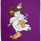 Big Jesus - Cozy Plush Fleece Blanket - 50x60 - Jesus Surfed Apparel Co. 