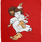 Big Jesus - Cozy Plush Fleece Blanket - 50x60 - Jesus Surfed Apparel Co. 