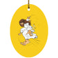Big Jesus - Oval Ornament - Jesus Surfed Apparel Co. 