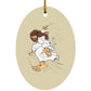 Big Jesus - Oval Ornament - Jesus Surfed Apparel Co. 