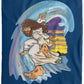 Big Jesus Wave - Cozy Plush Fleece Blanket - 60x80 - Jesus Surfed Apparel Co. 