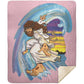 Big Jesus Wave - Premium Mink Sherpa Blanket 50x60 - Jesus Surfed Apparel Co. 