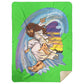 Big Jesus Wave - Premium Mink Sherpa Blanket 60x80 - Jesus Surfed Apparel Co. 