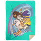 Big Jesus Wave - Premium Mink Sherpa Blanket 60x80 - Jesus Surfed Apparel Co. 