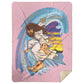 Big Jesus Wave Premium Mink Sherpa Blanket 60x80 - Jesus Surfed Apparel Co. 