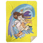 Big Jesus Wave Premium Mink Sherpa Blanket 60x80 - Jesus Surfed Apparel Co. 