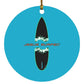 Broken Board - Circle Ornament - Jesus Surfed Apparel Co. 