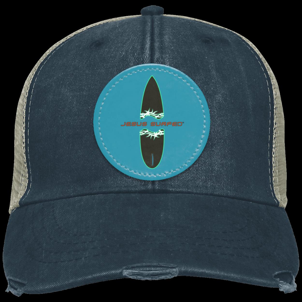 Broken Board - Distressed Ollie Cap - Circle Patch - Jesus Surfed Apparel Co. 