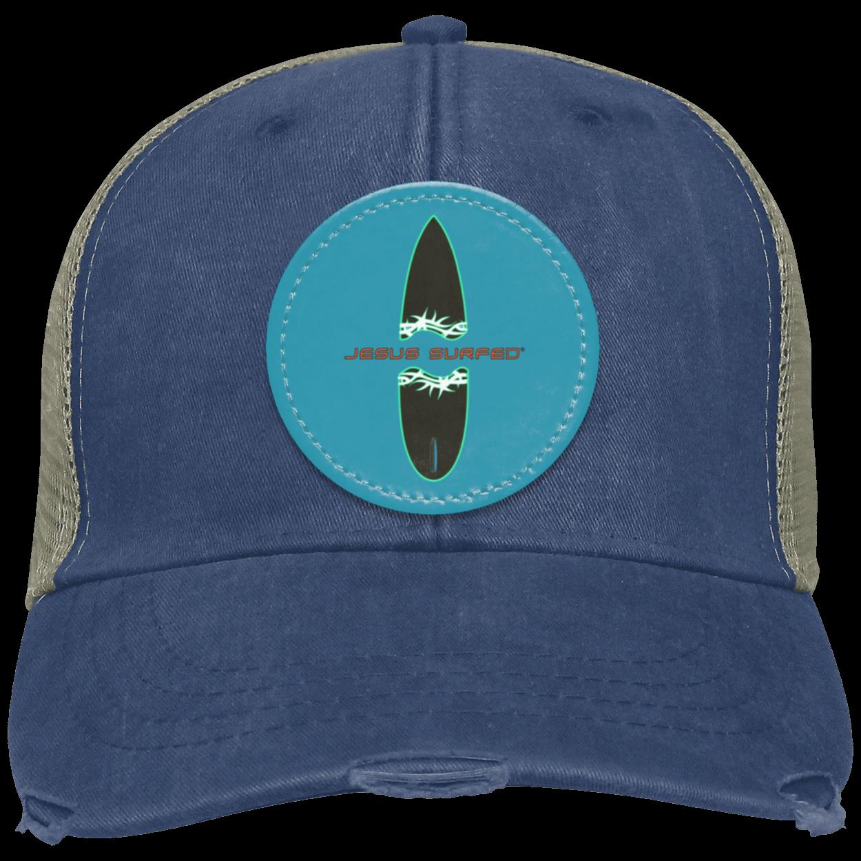 Broken Board - Distressed Ollie Cap - Circle Patch - Jesus Surfed Apparel Co. 