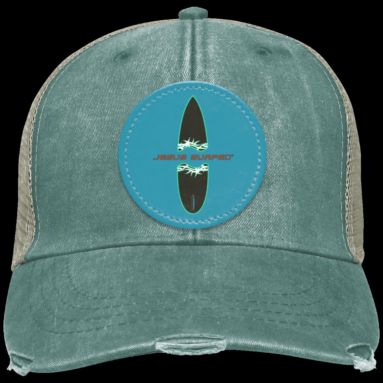 Broken Board - Distressed Ollie Cap - Circle Patch - Jesus Surfed Apparel Co. 