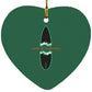 Broken Board - Heart Ornament - Jesus Surfed Apparel Co. 