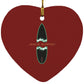Broken Board - Heart Ornament - Jesus Surfed Apparel Co. 