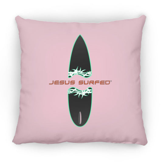 Broken Board - Large Square Pillow - Jesus Surfed Apparel Co. 