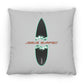 Broken Board - Large Square Pillow - Jesus Surfed Apparel Co. 