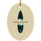 Broken Board - Oval Ornament - Jesus Surfed Apparel Co. 