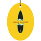 Broken Board - Oval Ornament - Jesus Surfed Apparel Co. 