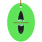 Broken Board - Oval Ornament - Jesus Surfed Apparel Co. 