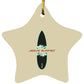 Broken Board - Star Ornament - Jesus Surfed Apparel Co. 