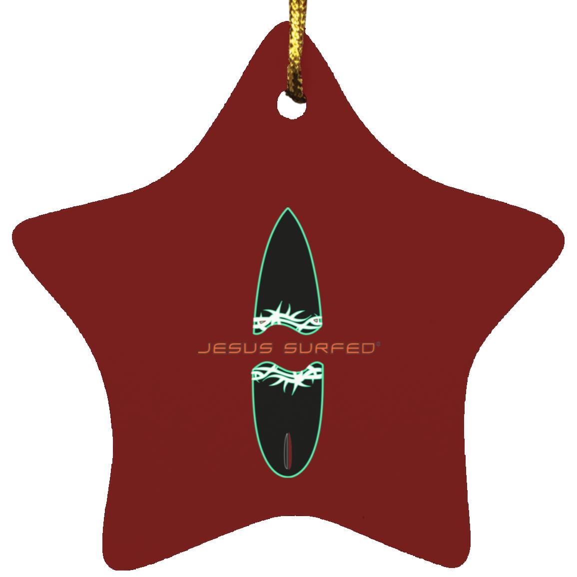 Broken Board - Star Ornament - Jesus Surfed Apparel Co. 