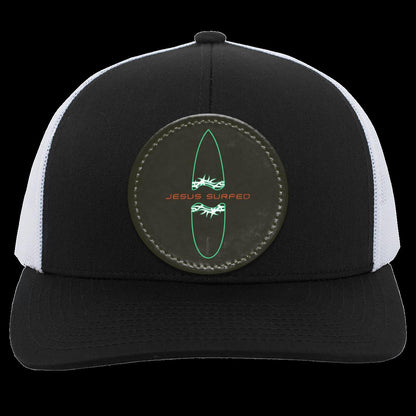 Broken Board - Trucker Snap Back - Circle Patch - Jesus Surfed Apparel Co. 