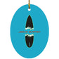 Broken Board Oval - Ornament - Jesus Surfed Apparel Co. 