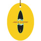 Broken Board Oval - Ornament - Jesus Surfed Apparel Co. 