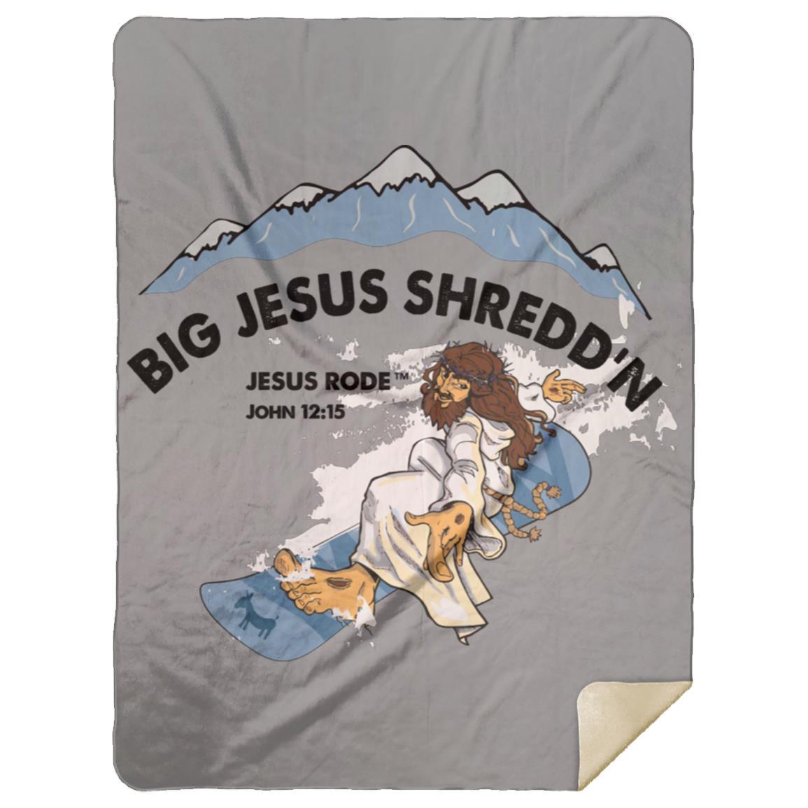 Shredd'n Jesus Premium Mink Sherpa Blanket 60x80